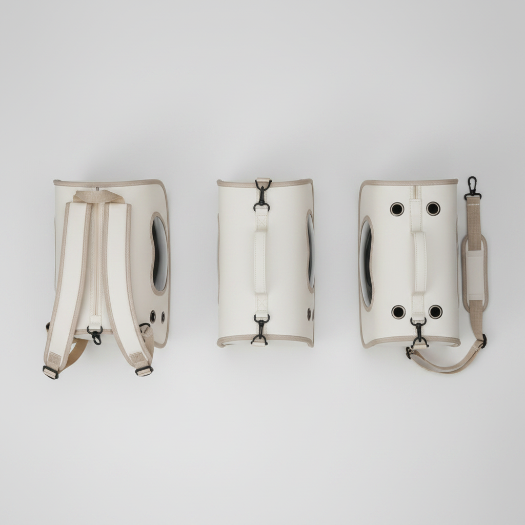Futuristic Bubble-Window Backpack Carrier for Dogs