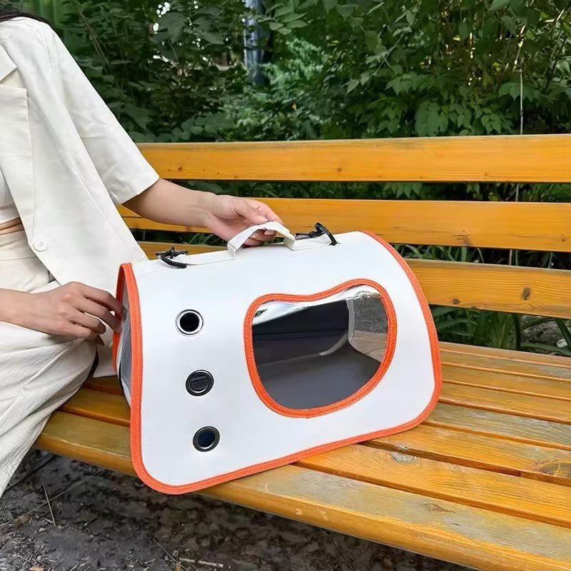Futuristic Bubble-Window Backpack Carrier for Dogs