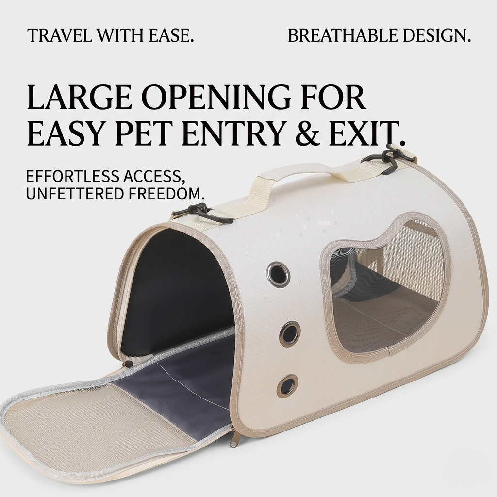Futuristic Bubble-Window Backpack Carrier for Dogs